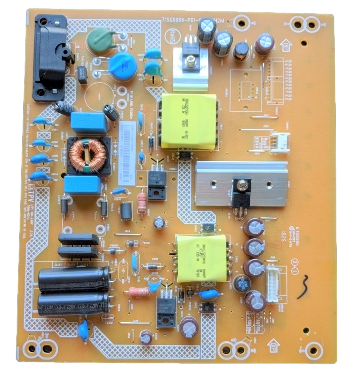 PLTVHQ271XXD4 Vizio Power Supply/LED Driver Board, HQ271XXD4, 715G9966-P01-000-0H2M, D43F-F1