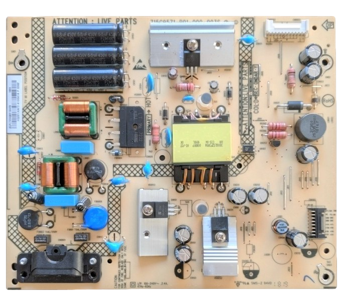 PLTVHQ321XAF3 Sharp Power Supply, 715G9571-P01-000-003S, LC-43LB601U