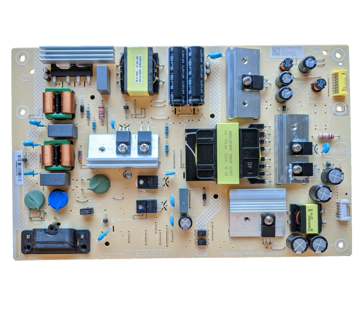 PLTVMW121XABV Onn Power Supply, 715GA052-P01-011-003S, 100012586