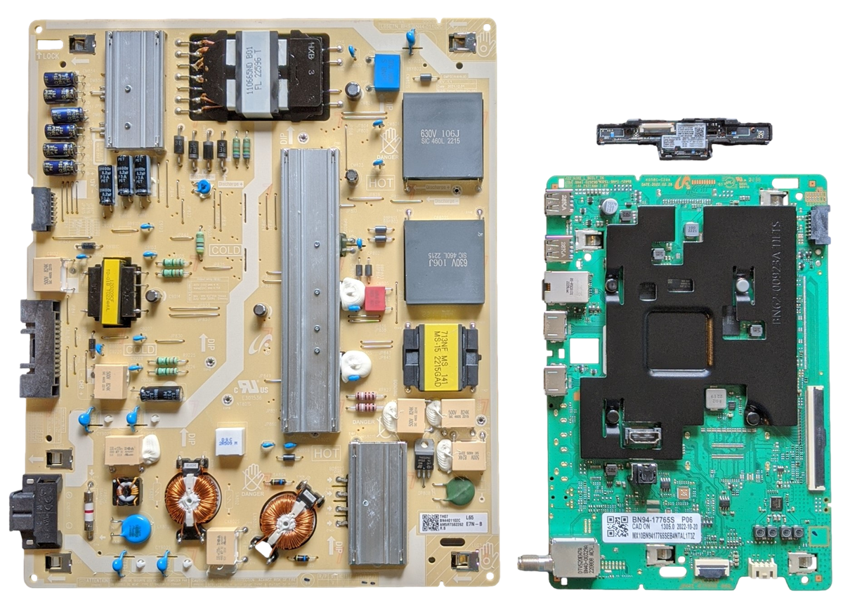 QN65Q60BAFXZA Samsung TV Repair Parts Kit, BN94-17765S Main Board, BN44-01102C Power Supply, BN59-01403A Wifi, WA07, QN65Q60BAFXZA