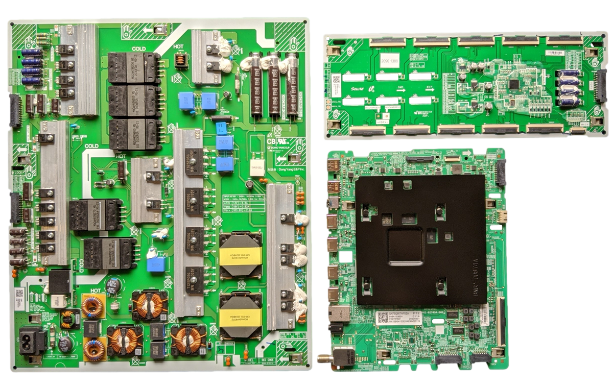 QN75Q90TAFXZA Samsung TV Repair Parts Kit, BN94-15362H Main Board, BN44-01031A Power Supply, BN44-01037A LED Driver, QN75Q90TAFXZA AA01, QN75Q90TAFXZA