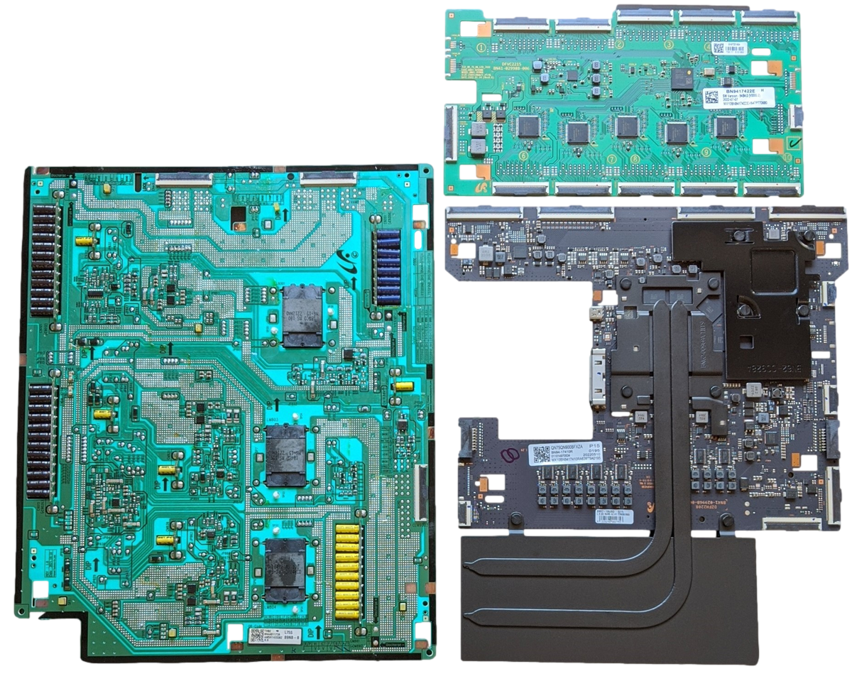 QN75QN900BFXZA Samsung TV Repair Parts Kit, BN94-17410R Main Board, BN44-01173A Power Supply, BN94-17422E LED Driver, AE02, QN75QN900BFXZA