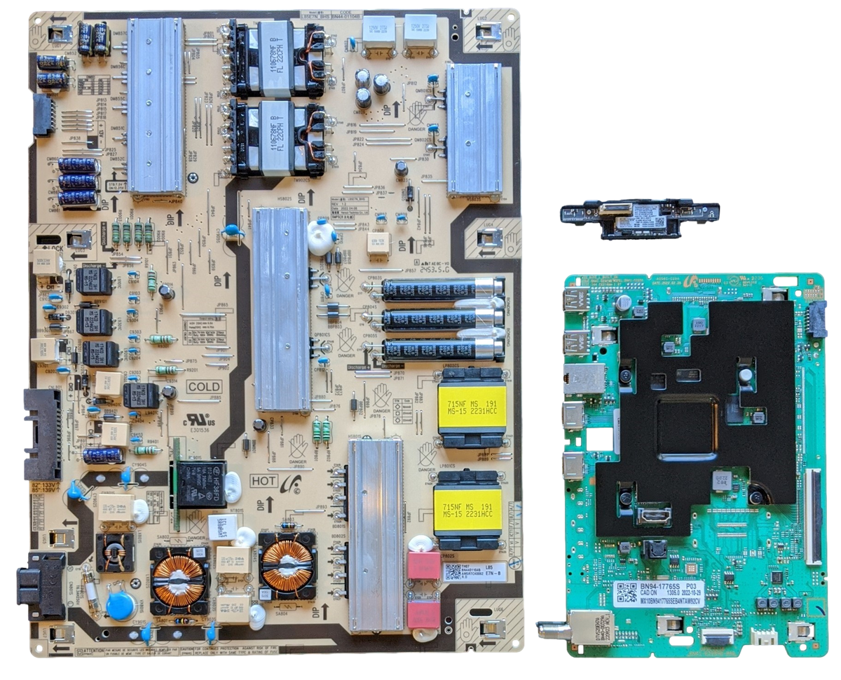 QN85Q60BAFXZA Samsung TV Repair Parts Kit, BN94-17765S Main Board, BN44-01104B Power Supply, BN59-01360A Wifi, XA11, QN85Q60BAFXZA