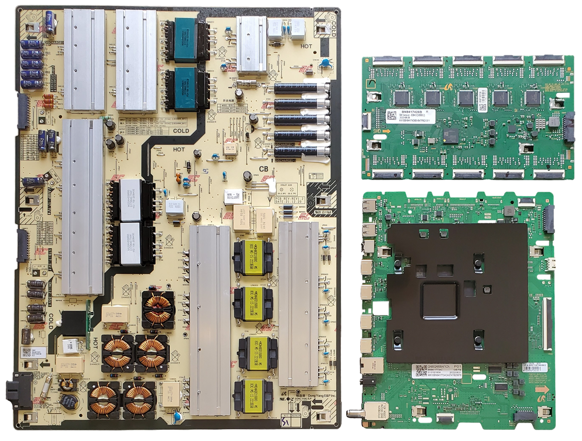 QN85QN85BAFXZA Samsung TV Repair Parts Kit, BN94-17734C Main Board, BN44-01167A Power Supply, BN94-17426B LED Driver, QN85QN85BAF, QN85QN85BAFXZA