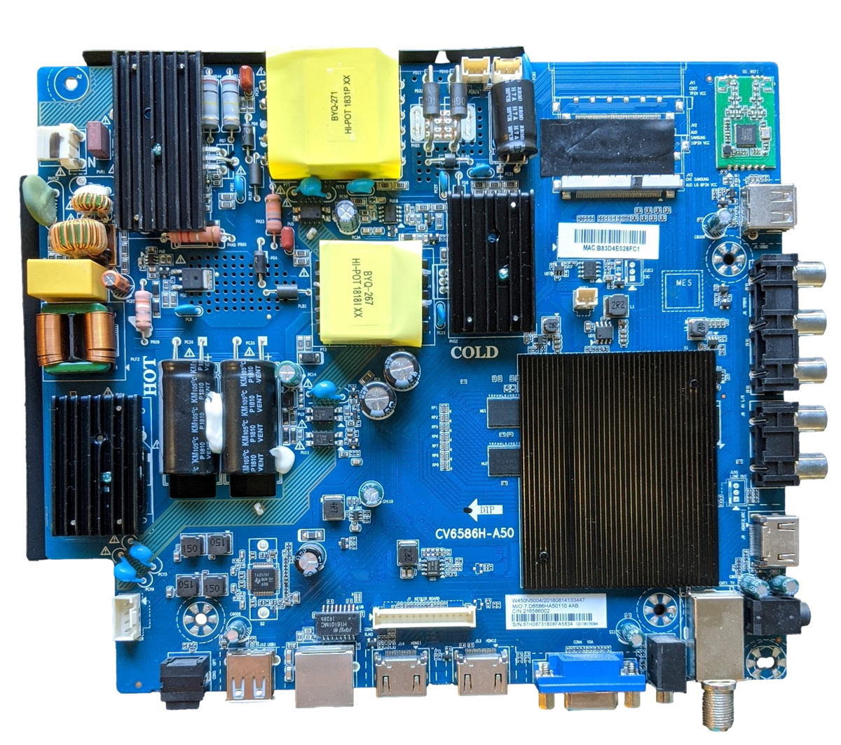 RN5MU5036-B-Main, RCA Main Board, W450N5004, CV6586H-A50, RN5MU5036-B