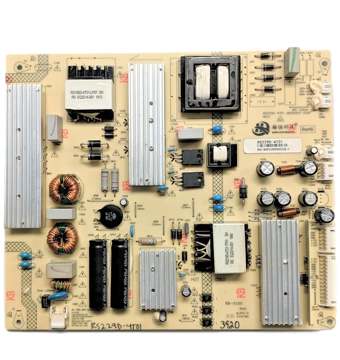 RS229D-4T01 RCA Power Supply, RS229D-4T01, RS225D-4T01, 3BS00207 03GP, RTU6549, RNSMU6536-B