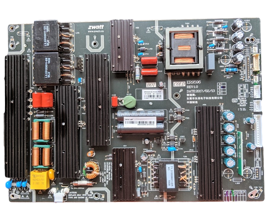 RTU7074-POWER RCA Power Supply Board, ER9596-B, WP1909058, RTU7074