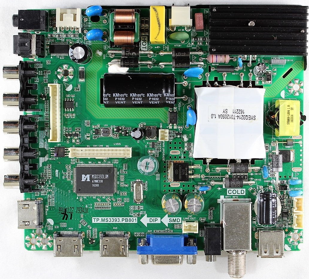 SY16200-1 Element Main Board / Power Supply, TP.MS3393.PB801, K16060372, V500HJ1-PE8, 890-M00-06NC6, ELEFW5016