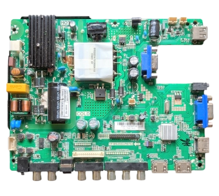 Sceptre H50 Main Board/Power Supply, T.PMS3553.PB753, 260104017010, N19030439, H50