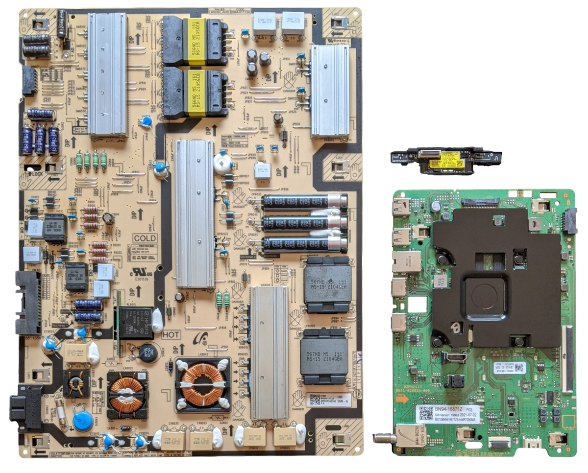 UN85AU800DFXZA Samsung TV Repair Parts Kit, BN94-16871Z Main Board, BN44-01113A Power Supply, UN85AU800DFXZA AA01, UN85AU800DFXZA