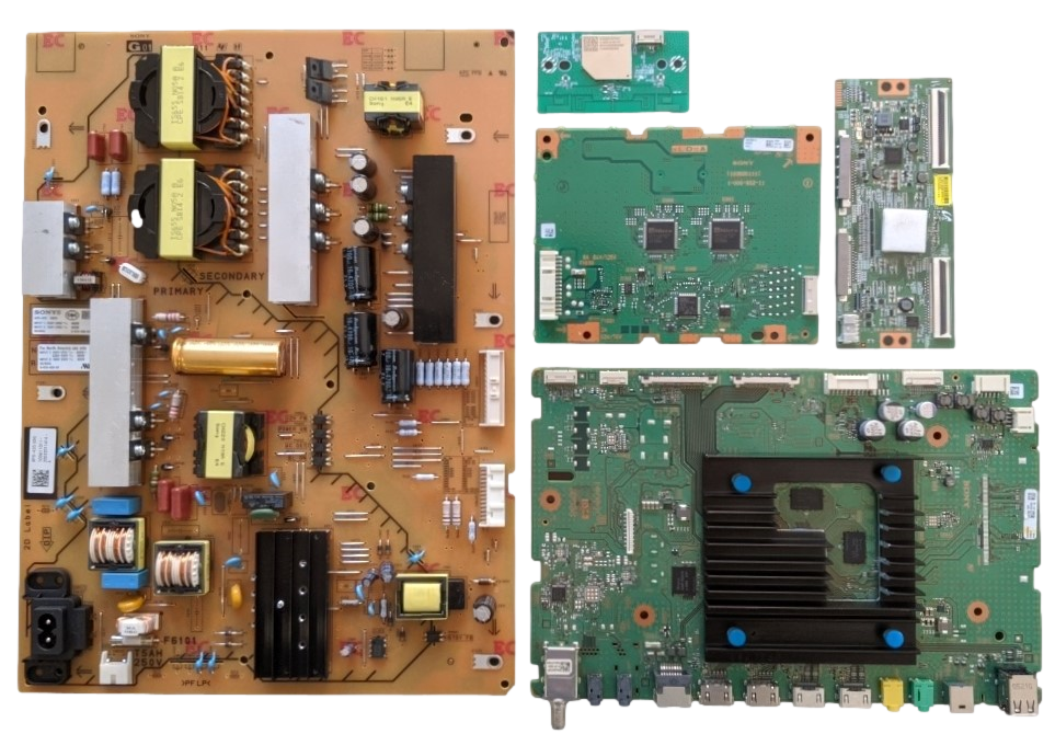 XBR-65X900H Sony TV Repair Parts Kit, A-5014-266-A Main Board, 1-006-110-11 Power Supply, LJ94-45103E T-Con, A-5012-967-A LD Board, 1-005-419-11 Wifi, XBR-65X900H, XBR-65X90CH