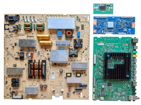 XBR-85X81CH Sony TV Repair Parts Kit, A-5015-318-A Main Board, 1-004-424-22 Power Supply, 1-007-131-11 T-Con, 1-005-419-11 Wifi, XBR-85X81CH