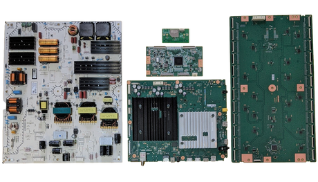XR-75X95K Sony TV Repair Parts Kit, A-5044-976-A Main Board, 1-013-591-11 Power Supply, 1-013-502-11 T-Con, A-5041-952-A LED Driver, 1-005-419-31 Wifi, XR-75X95K