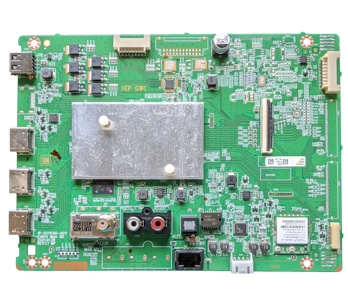 Y8389696D Vizio Main Board, 696A, 1P-0211X00-4011, V756X.J03, 210726, V756X-J03