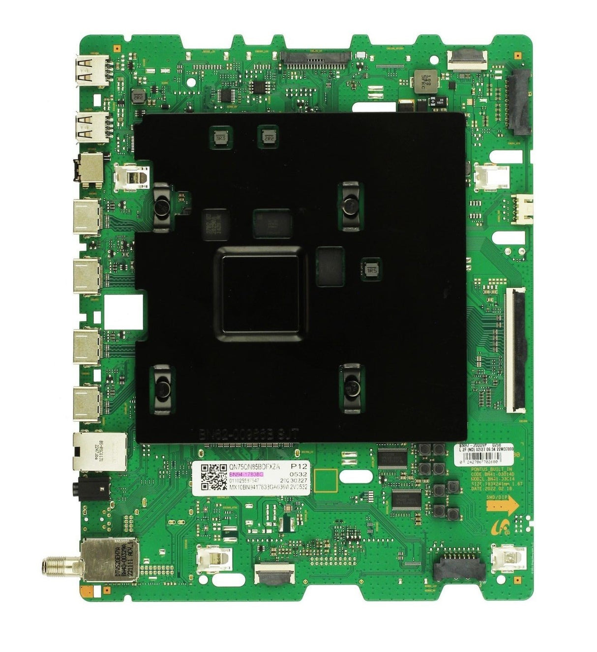 BN94-17838G Samsung Main Board, BN41-03014D-000, QN75QN85BDFXZA
