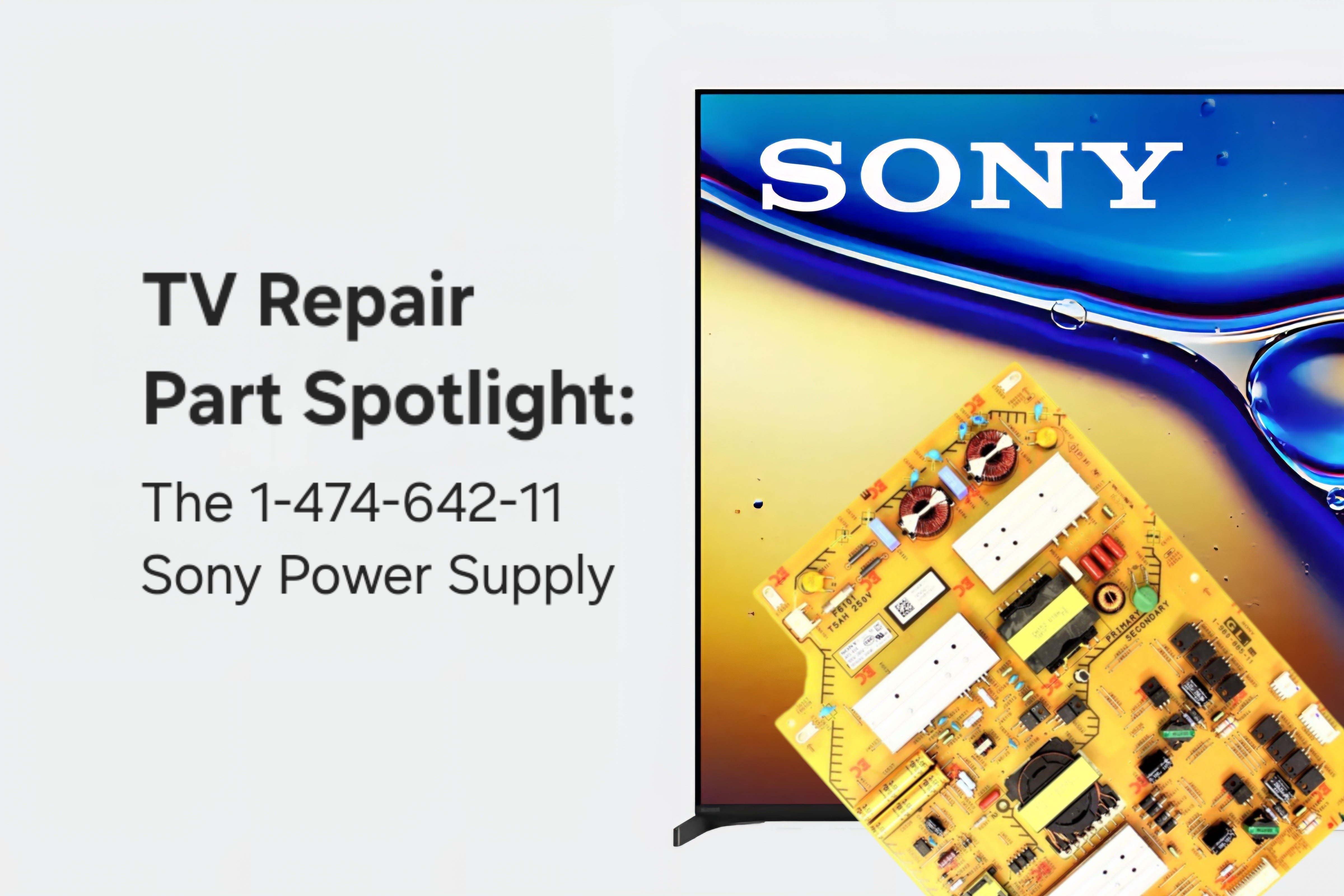 TV Repair Part Spotlight: The 1-474-642-11 Sony Power Supply