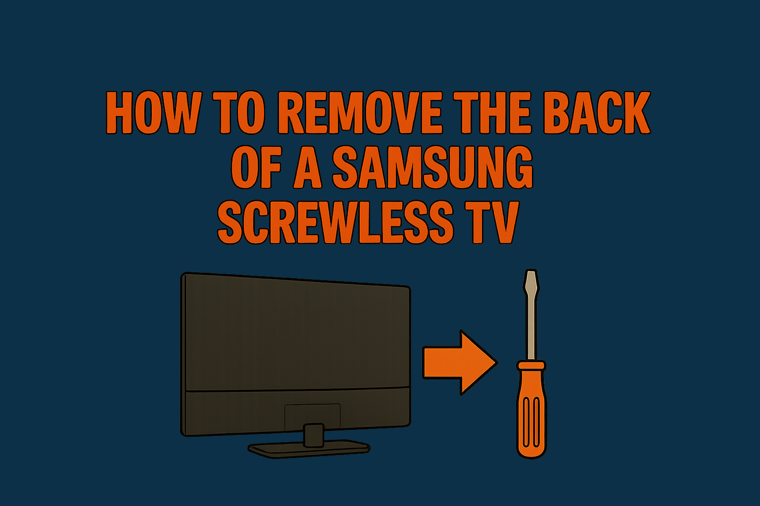 How to Remove the Back of a Samsung Screwless TV