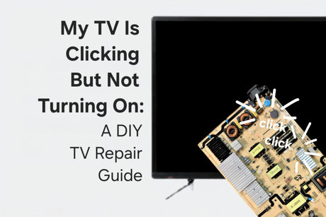 My TV is Clicking But Not Turning On: A DIY TV Repair Guide