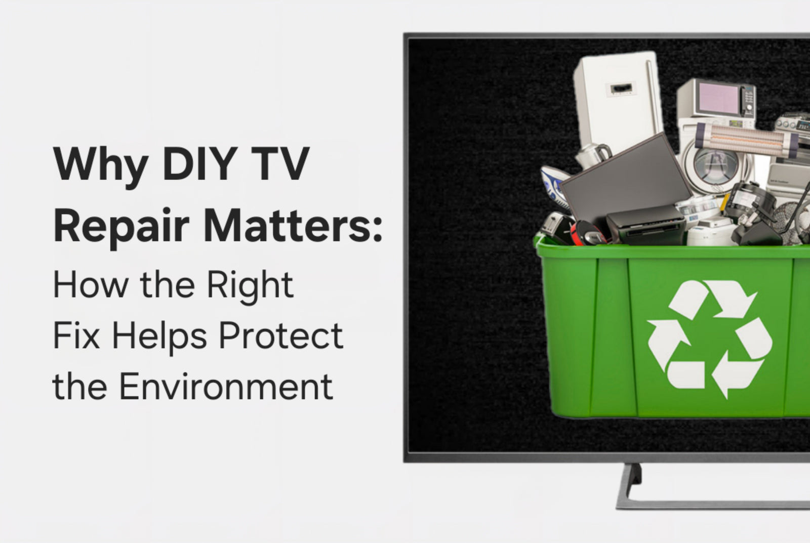 Why DIY TV Repair Matters: How the Right Fix Helps Protect the Environment