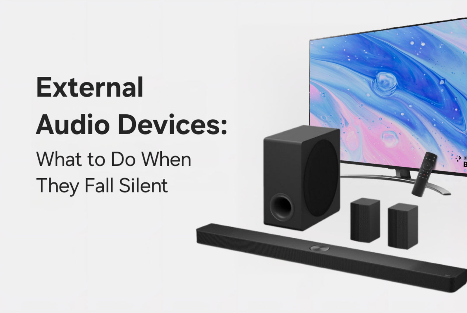 External Audio Devices: What to Do When They Fall Silent