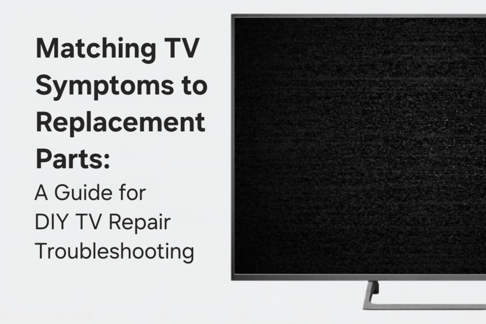 Matching TV Symptoms to Replacement Parts: A Guide for DIY TV Repair Troubleshooting