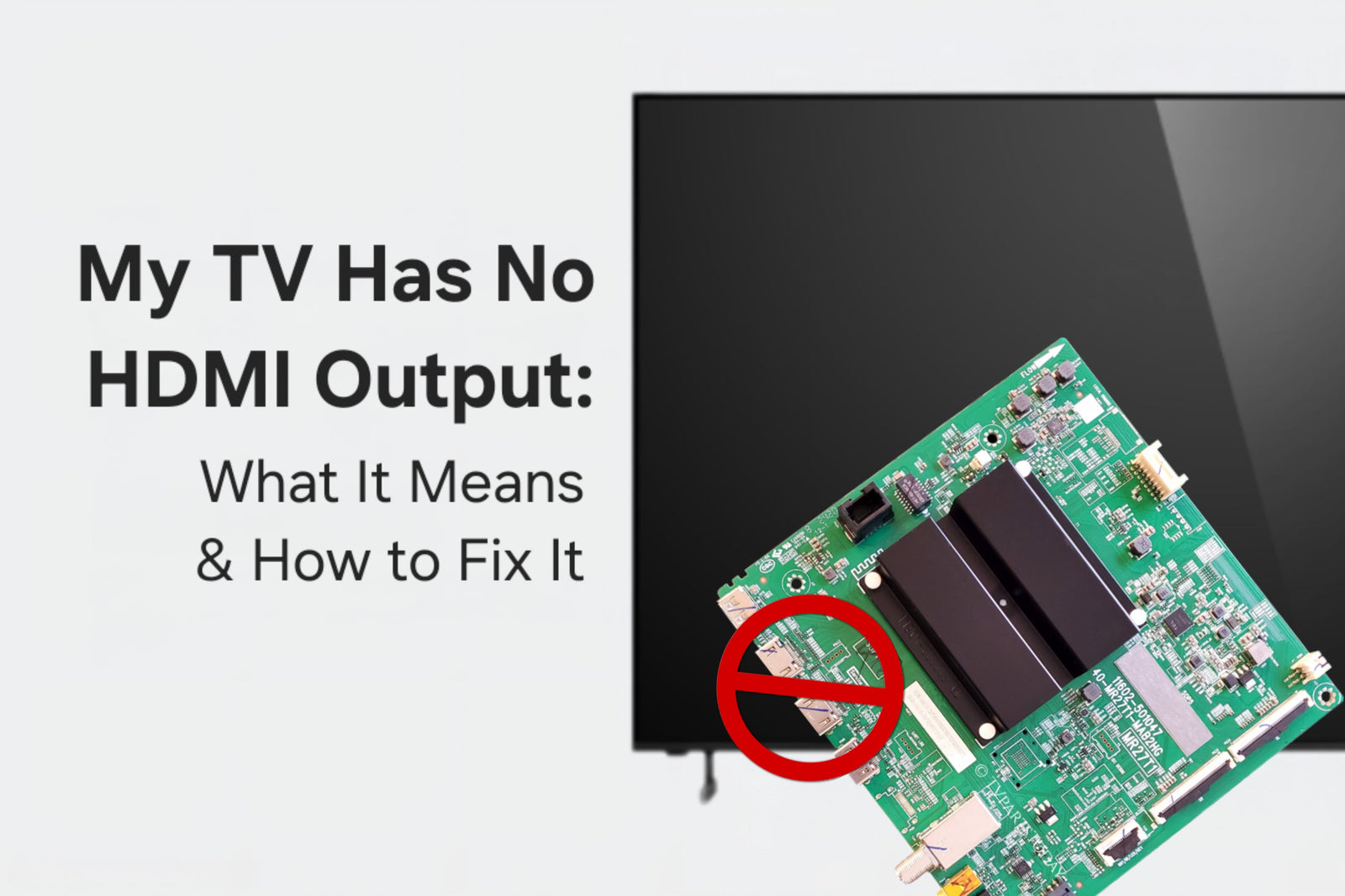 My TV Has No HDMI Output: What It Means & How to Fix It