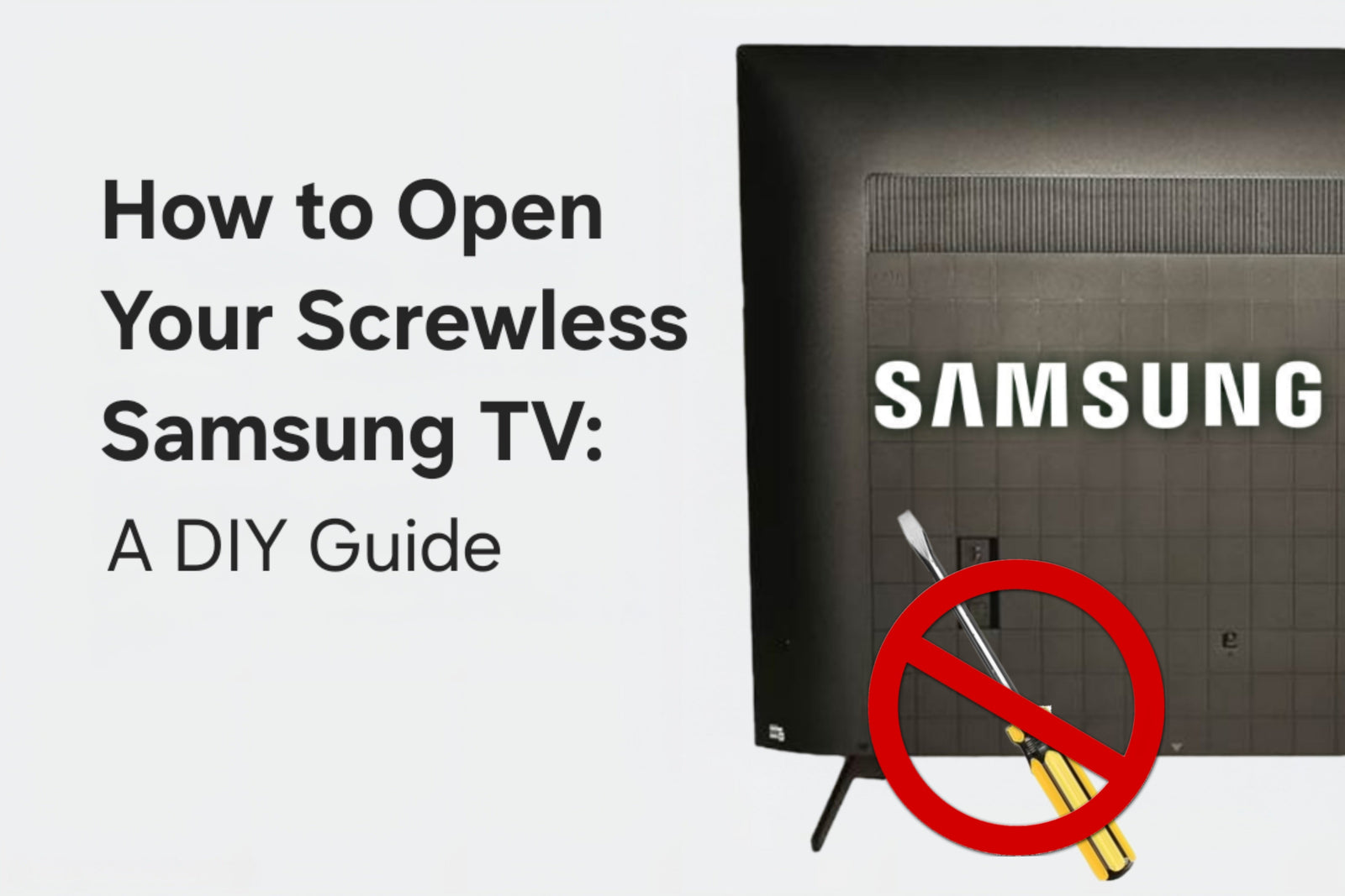 How to Open Your Screwless Samsung TV: A DIY Guide