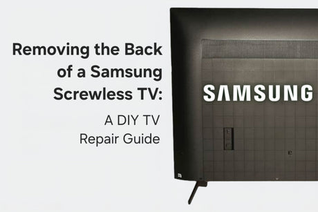 Removing the Back of a Screwless Samsung TV: A DIY TV Repair Guide