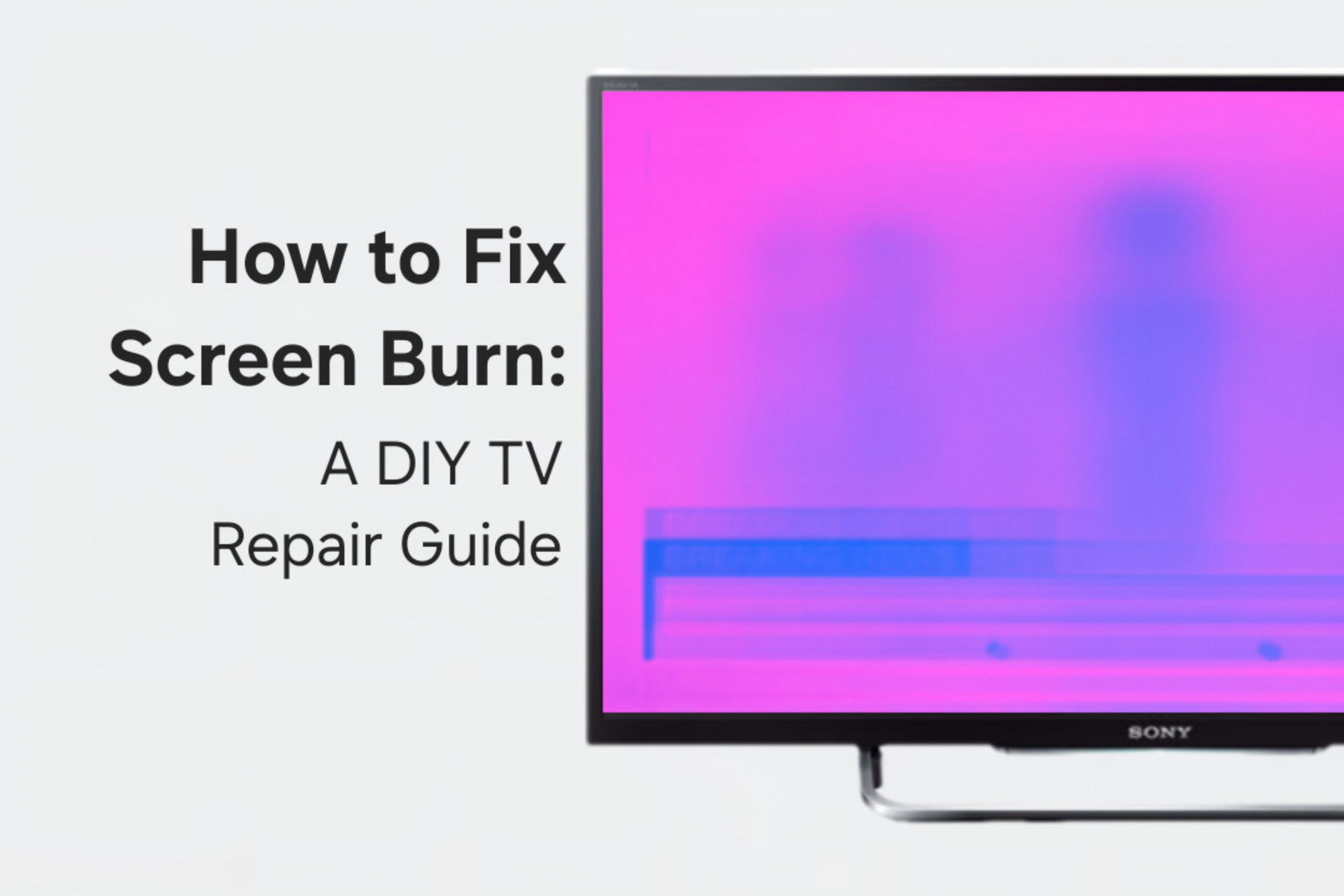 How to Fix TV Screen Burn: A DIY TV Repair Guide