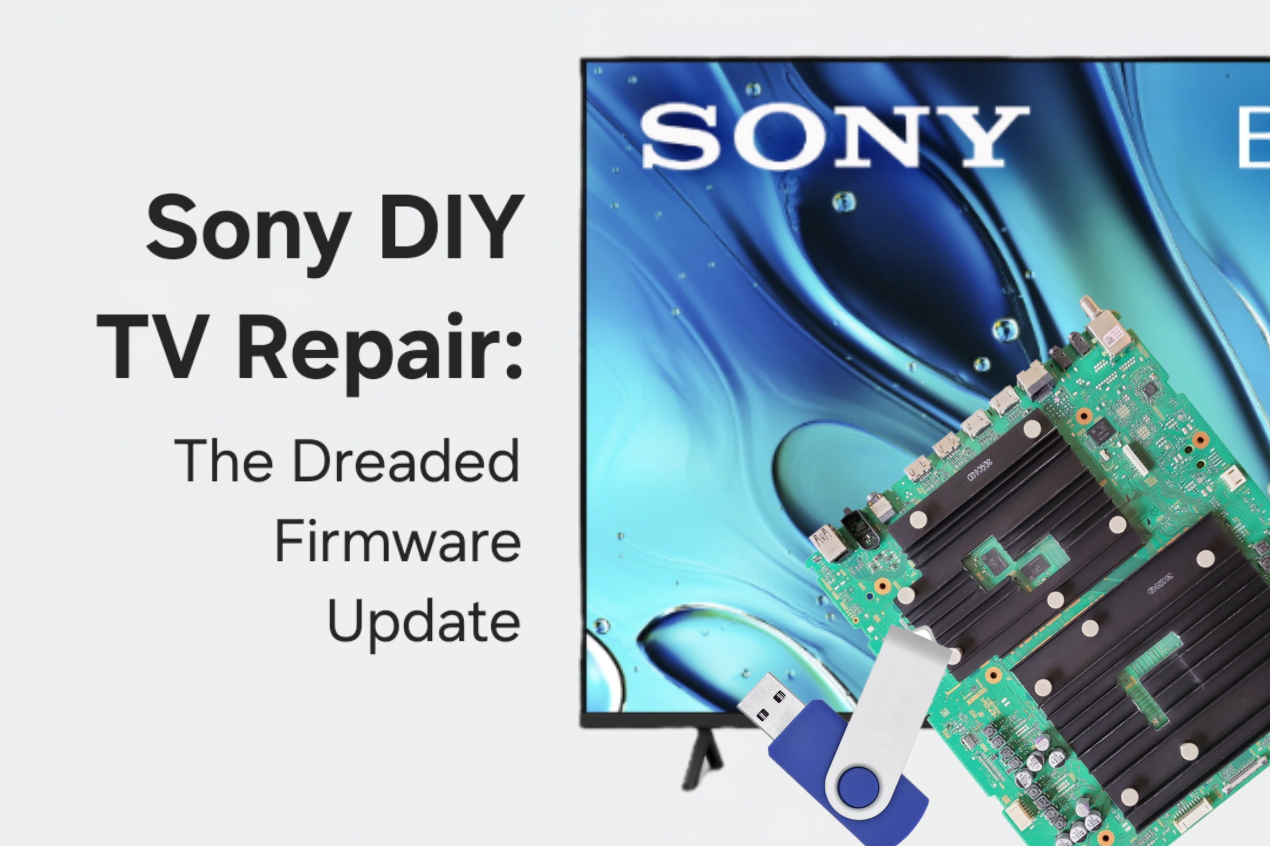 Sony DIY TV Repair: The Dreaded Firmware Update – TV Parts Today