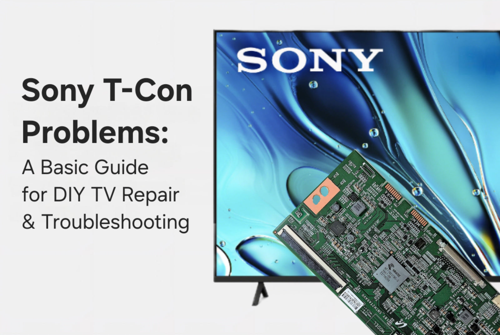 Sony T-con Board Problems: A Basic Guide for DIY TV Repair & Troubleshooting