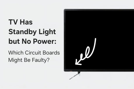 TV Has Standby Light but No Power: Which Circuit Boards Are Faulty?