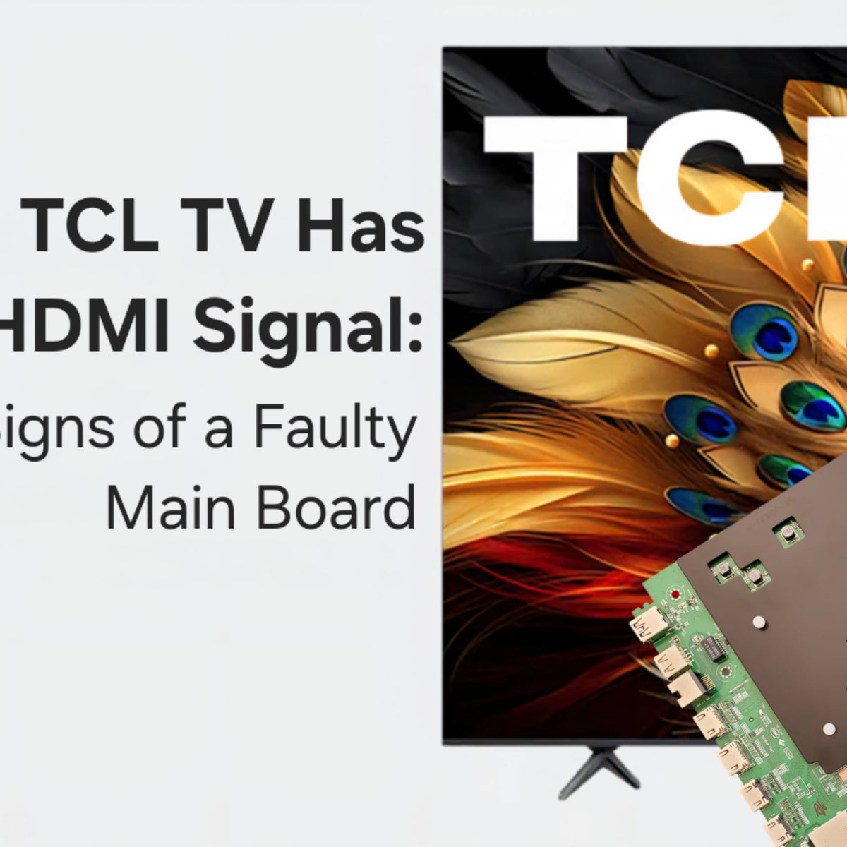 My TCL TV Has No HDMI Signal: Signs of a Faulty Main Board – TV Parts Today
