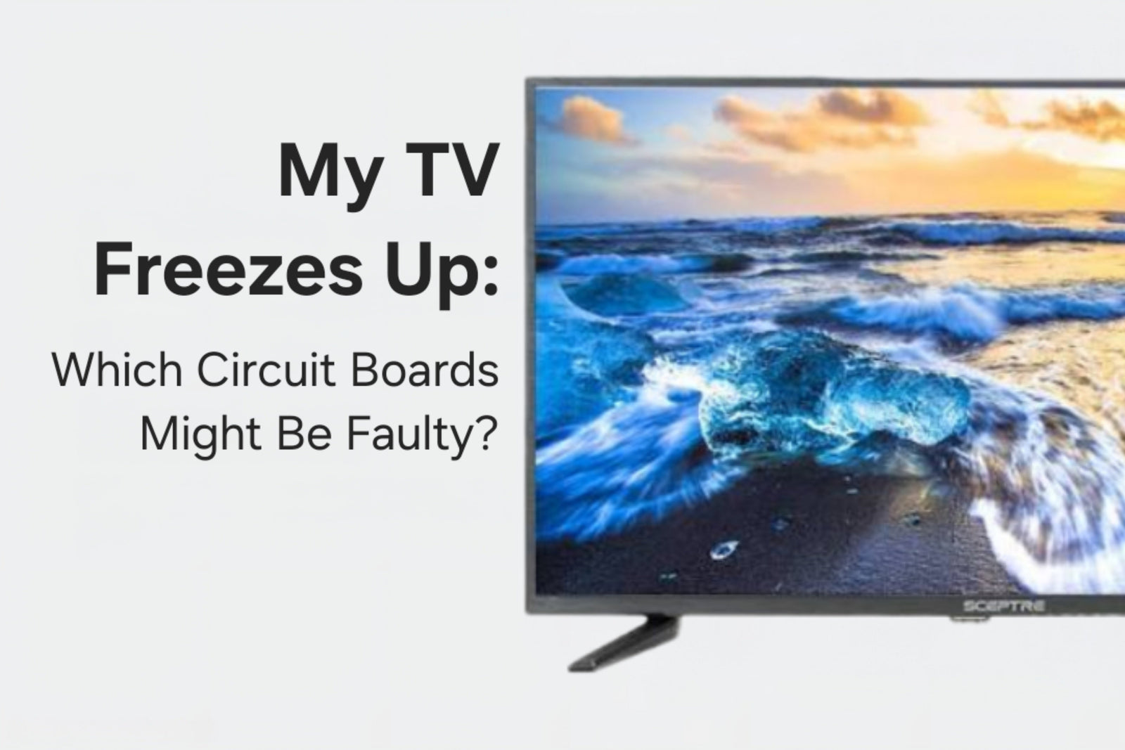 My TV Freezes Up: Which Circuit Boards Might Be Faulty?