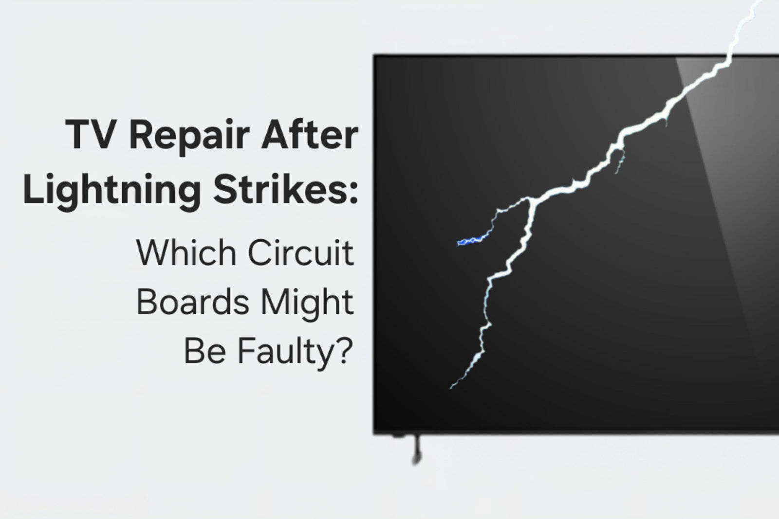 TV Repair After Lightning Strikes: Which Circuit Boards Might Be Faulty?
