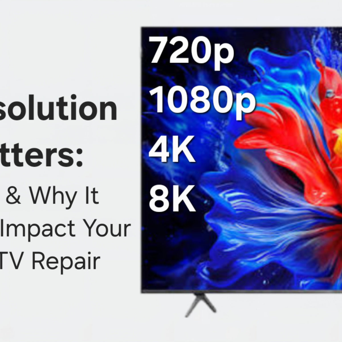 TV Resolution Matters: How & Why It Can Impact Your DIY TV Repair – TV ...