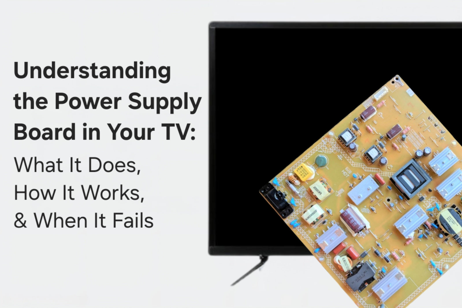 Understanding the Power Supply Board in Your TV: What It Does, How It Works, & When It Fails