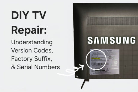 DIY TV Repair: Understanding Version Codes, Factory Suffix, & Serial Numbers
