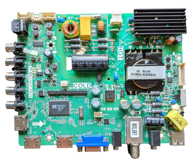 02-SLS39A-C005000 Sanyo Main Board/Power Supply, TP.MS3393T.PB79, B15031134 , FW42D25T