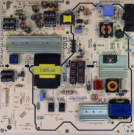 0500-0612-0290 Vizio TV Module, power supply, E551DA0,