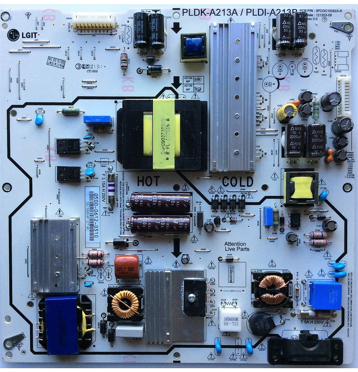 0500-0612-0310 JVC TV Module, power supply board, PLDK-A213A