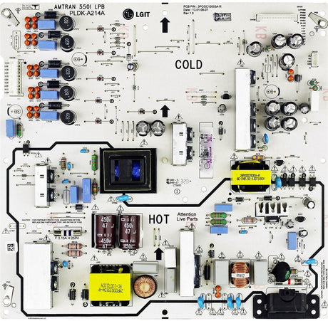 0500-0612-0320 Vizio TV Module, power supply, 3PCGC10053A-R, PLDK-A214A, E550i-A0, E500I-A0E