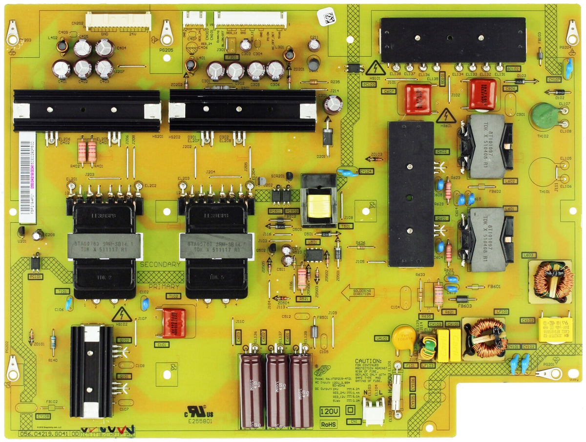 056.04219.G041 Vizio TV Module, power supply, FSP219-4F01, PA-3241-1W1, M55-C2