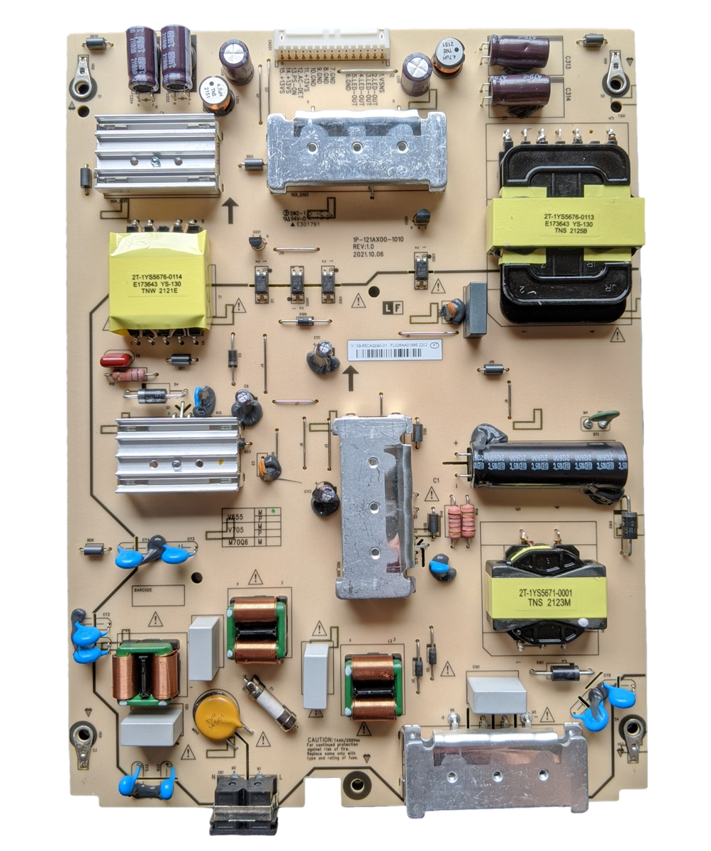 09-65CAQ090-01 Vizio Power Supply, 1P-121AX00-1010, V655M-K03 – TV