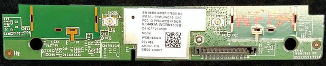 0980-0140-0970 Vizio Wi-Fi Board, C: 098001400971, 098001400970, PPQ-WCBN4502B, M55-E0