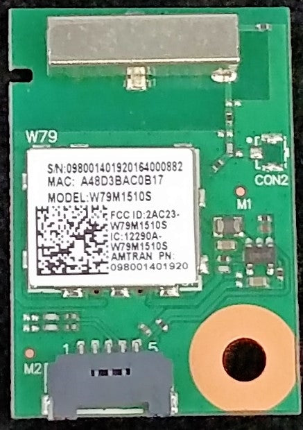 0980-0140-1920, Vizio Wi-Fi Board, W79M1510S, D48-D0