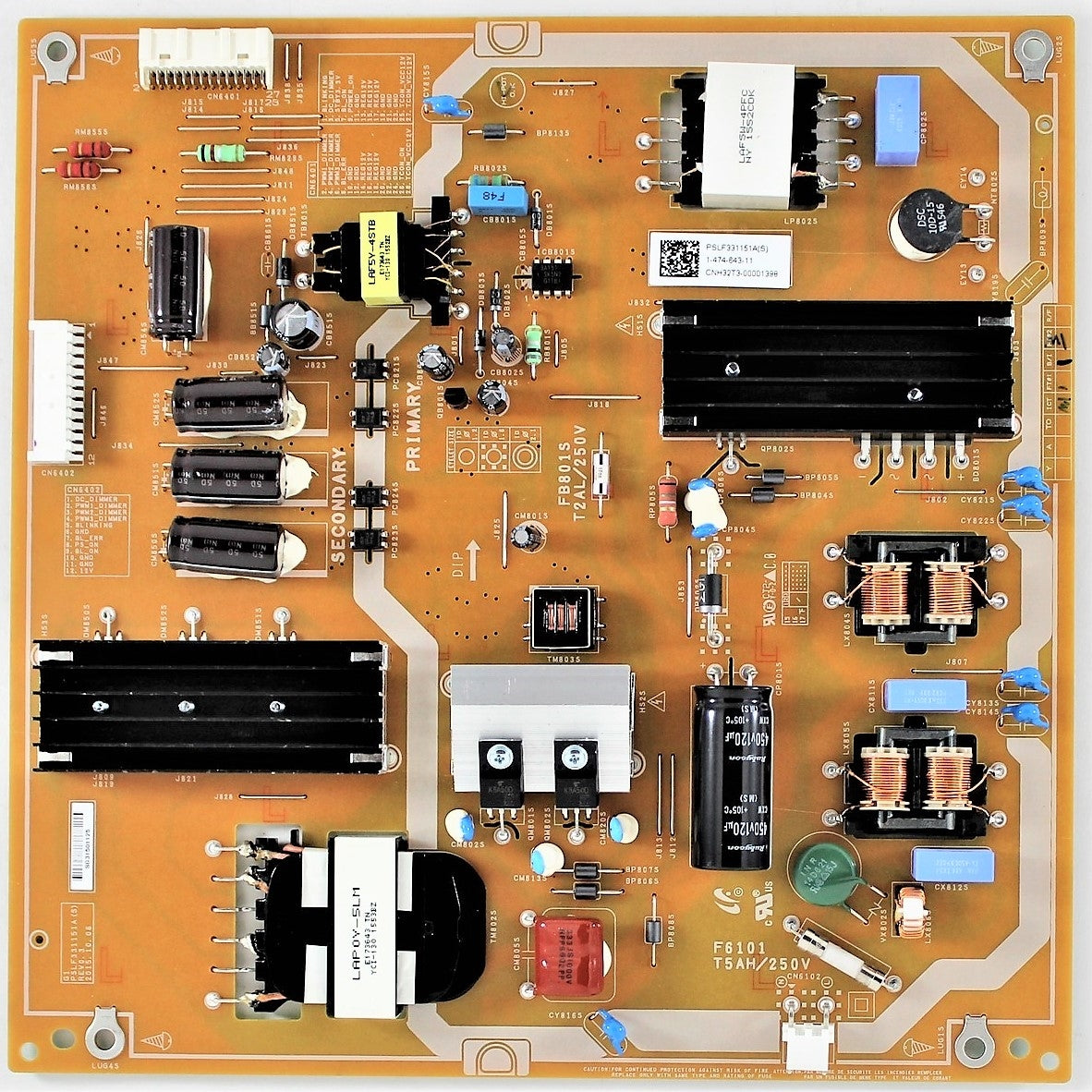 147464312, 1-474-643-12 Sony Power Supply, G1, PSLF331151A(S), XBR