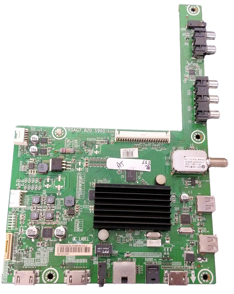 183771 Hisense Main Board, RSAG7.820.5960/ROH, 50H5GB Main Board, LTDN50K220GWUS, 173654, 173655, 180851, 50H5GB