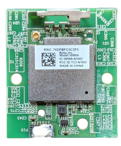 200728 Hisense Wifi Board, WM947B_V02, 323C700102YD, 48H4C, LC-55N4000U