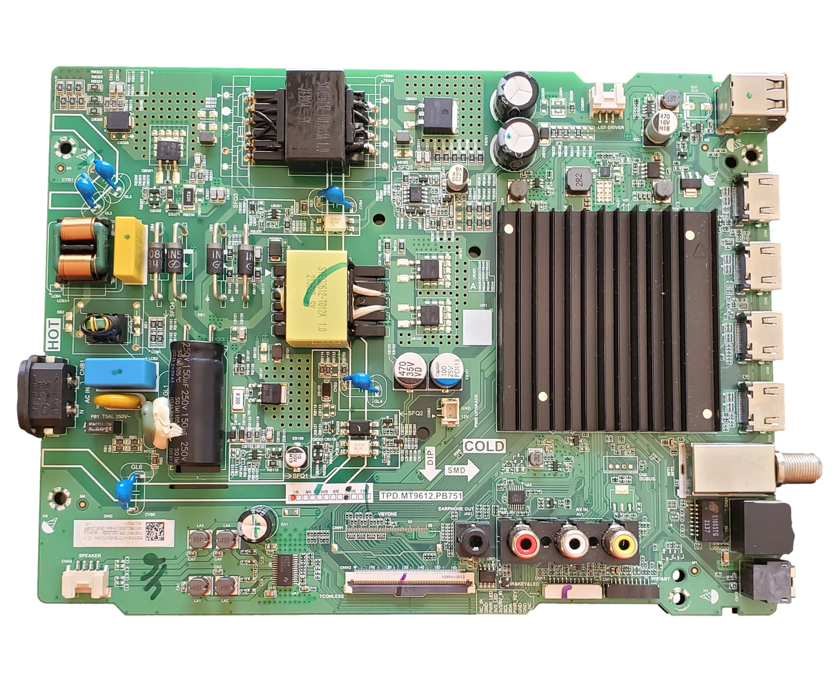 302835B Hisense Main Board, 309836B, TPD.MT5583.PB751, B0E0008, 43C350KU